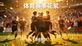 体育赛事花絮视频封面 - 球员庆祝胜利瞬间